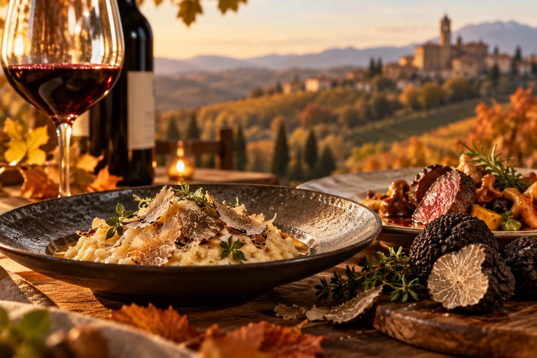 Risotto mit Trüffel und Wild im Herbst